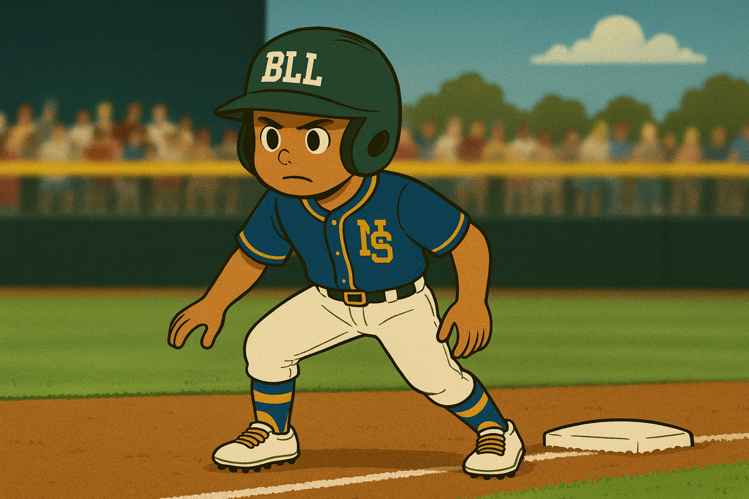 Brewster Little League Baseball Illustration